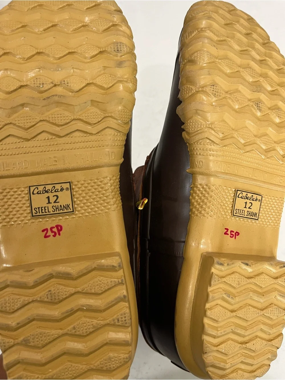 Wolverine Brown & Tan Waterproof Duck Boots with Yellow Laces